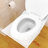 60 Pcs Protector WC Desechable Impermeable- HTBAKOI Protector Water Desechables Papel Cubre Inodoro Paquete Individual…